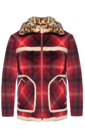 Checked shearling jacket, zdjęcie 1 Checked shearling jacket od N21